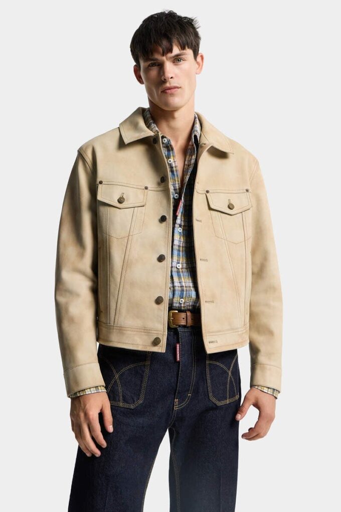 Leather Jean Jacket Leather Jean Jacket