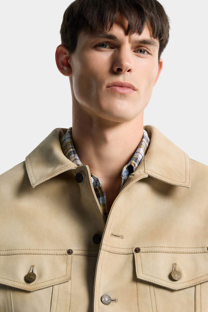 Leather Jean Jacket Leather Jean Jacket
