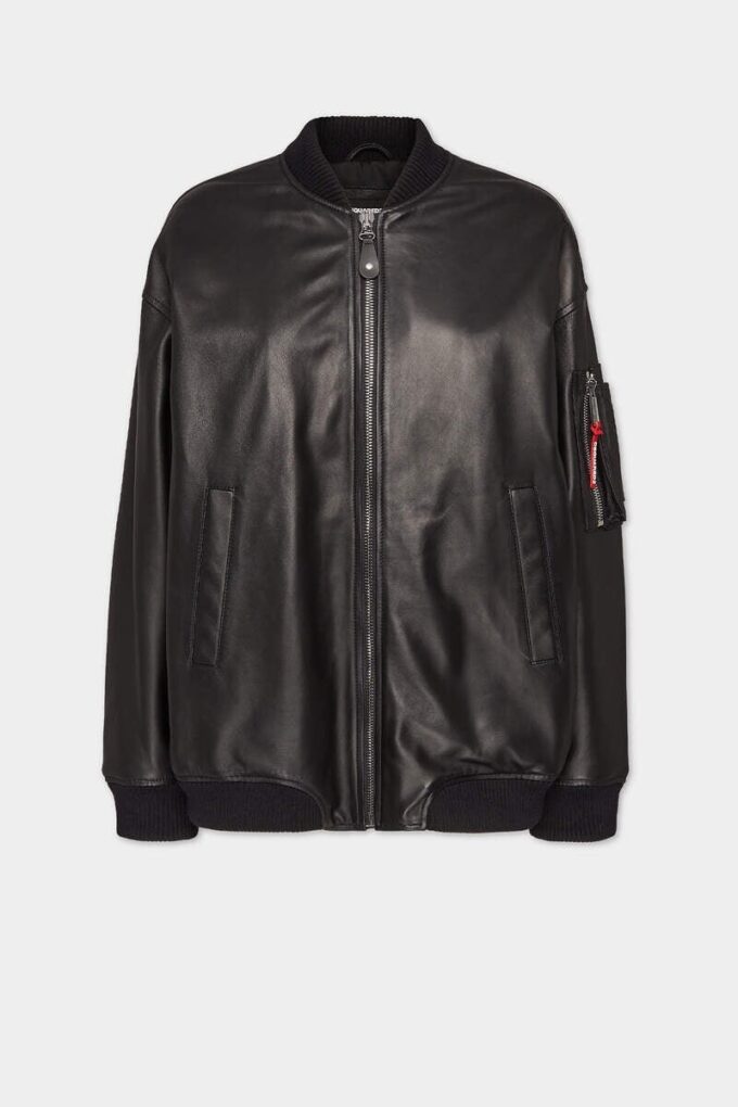 Leather Oversize Cyprus Bomber Leather Oversize Cyprus Bomber