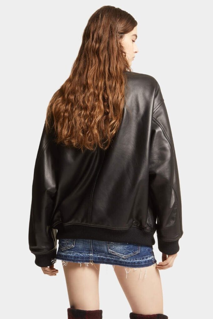 Leather Oversize Cyprus Bomber Leather Oversize Cyprus Bomber