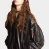 Leather Oversize Cyprus Bomber Leather Oversize Cyprus Bomber