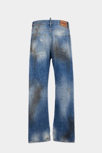 Light Dirty Wash Loose Twist Jeans