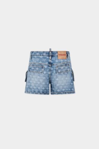 Light Wash Cargo Shorts