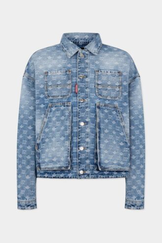 Light Wash Utility Jean Jacket Light Wash Utility Jean Jacket