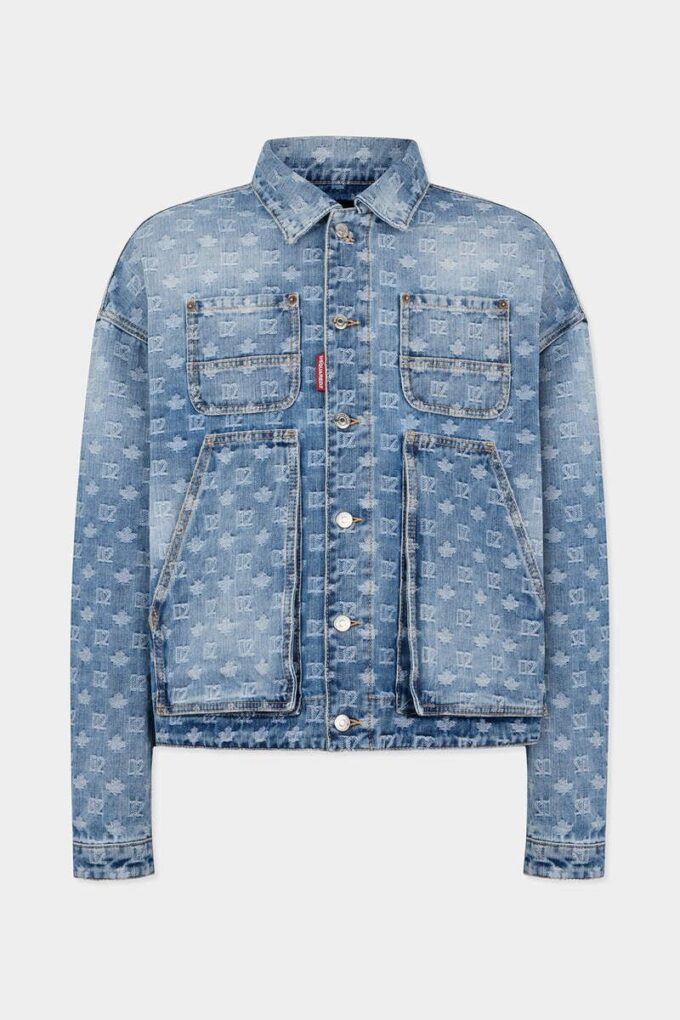 Light Wash Utility Jean Jacket Light Wash Utility Jean Jacket