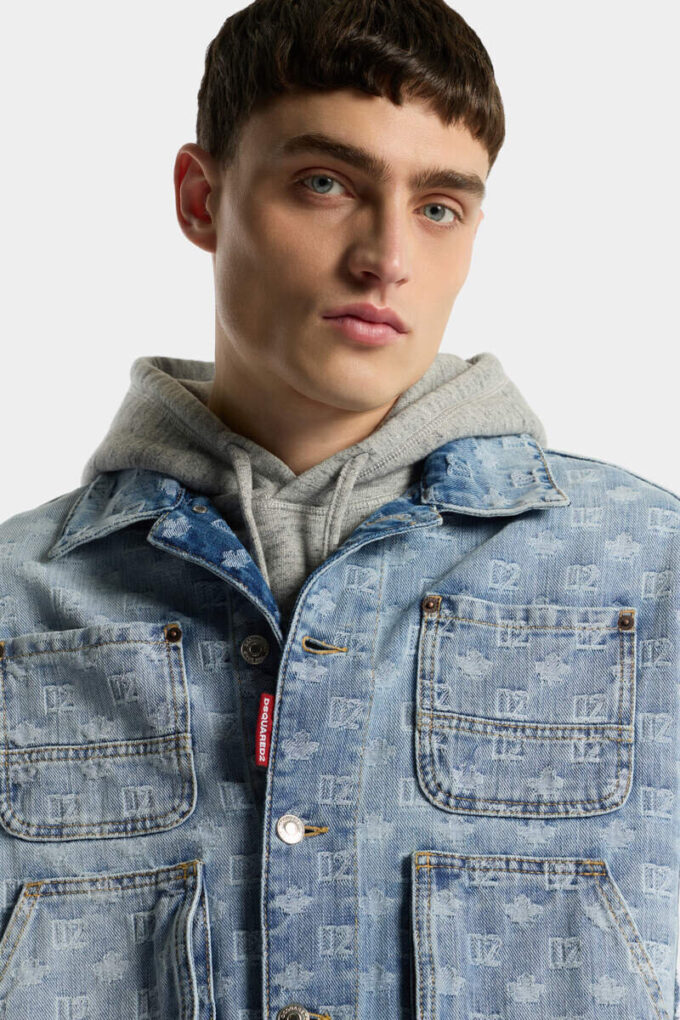 Light Wash Utility Jean Jacket Light Wash Utility Jean Jacket