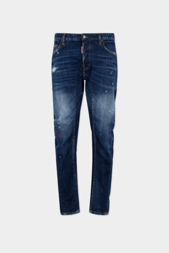 Medium Red Spot Wash Biker Jeans Medium Red Spot Wash Biker Jeans