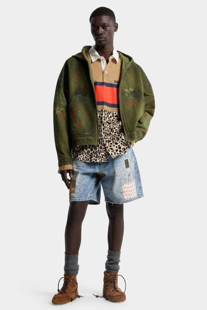 Medium Wash Boxer Shorts Medium Wash Boxer Shorts