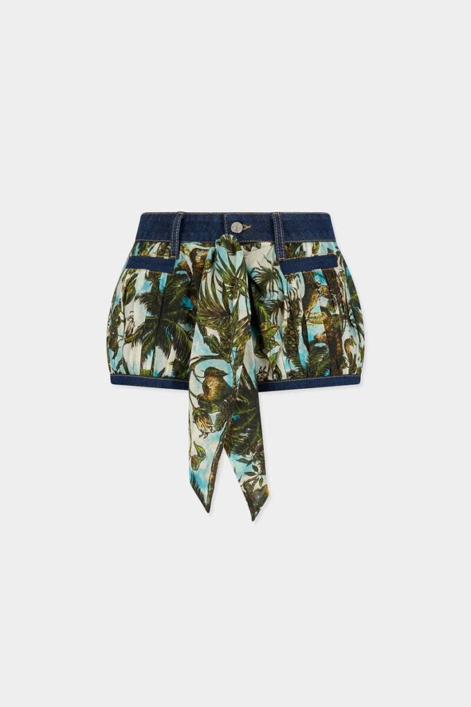 Monkey Business Denim Mix Balloon Hot Pants Monkey Business Denim Mix Balloon Hot Pants