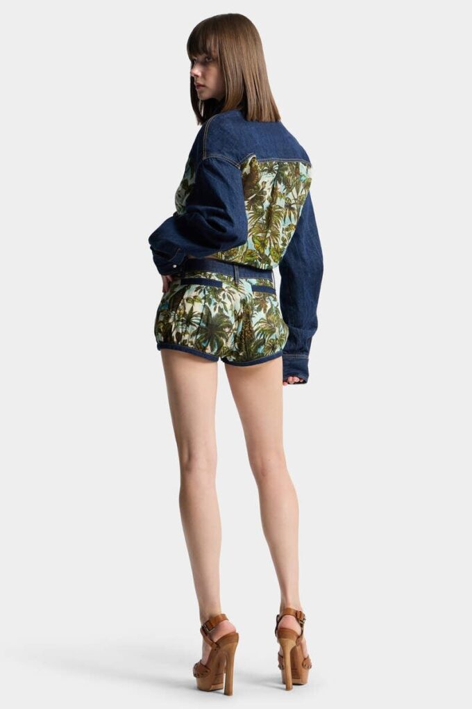 Monkey Business Denim Mix Balloon Hot Pants Monkey Business Denim Mix Balloon Hot Pants