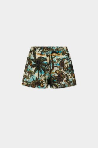Monkey Print Pull on Shorts Monkey Print Pull on Shorts