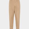 One Pleat Cotton Pant
