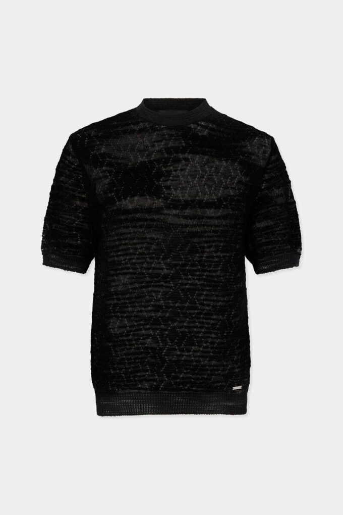 Open Work Knit T-Shirt Open Work Knit T-Shirt