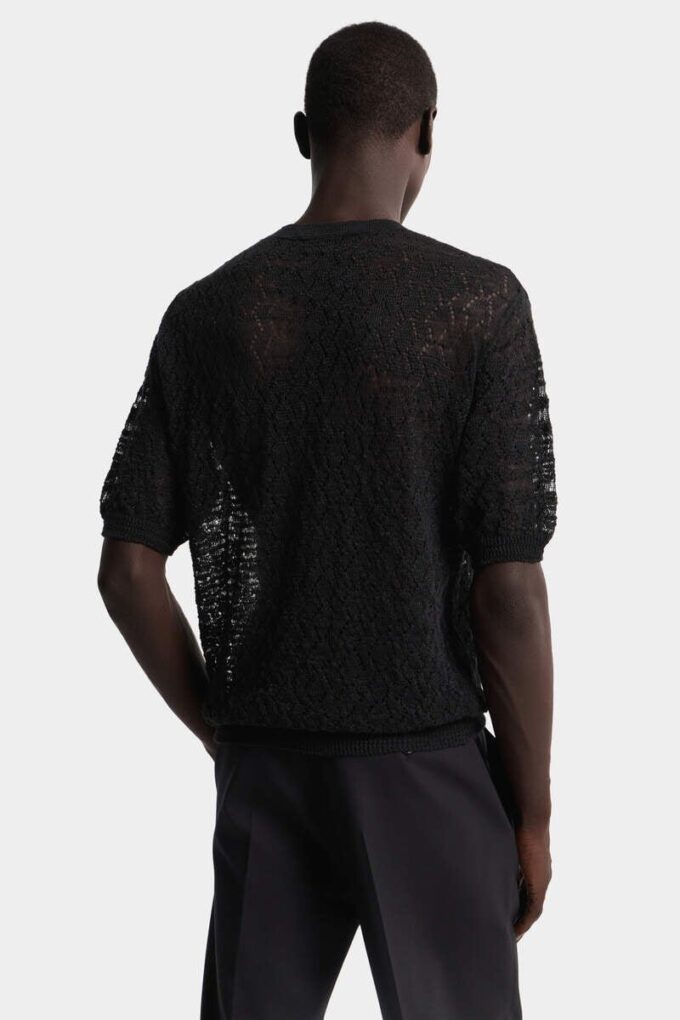 Open Work Knit T-Shirt Open Work Knit T-Shirt