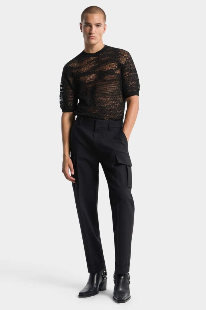 Open Work Knit T-Shirt Open Work Knit T-Shirt