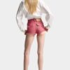 Oxford Denim High Waist Hot Pants Oxford Denim High Waist Hot Pants