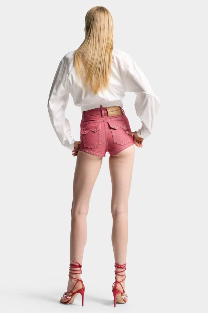 Oxford Denim High Waist Hot Pants Oxford Denim High Waist Hot Pants