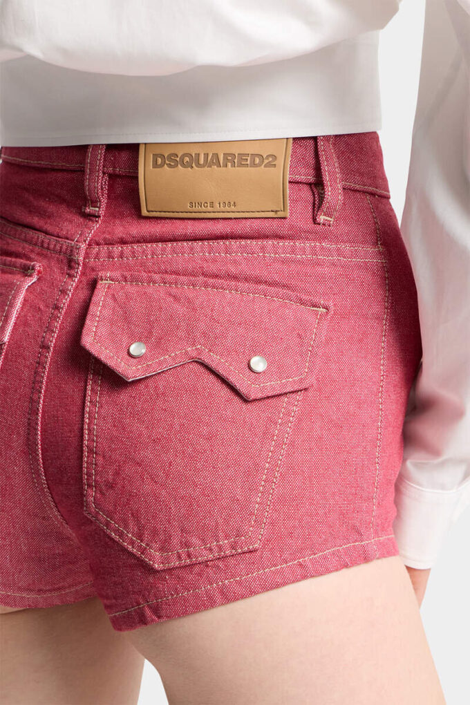 Oxford Denim High Waist Hot Pants Oxford Denim High Waist Hot Pants