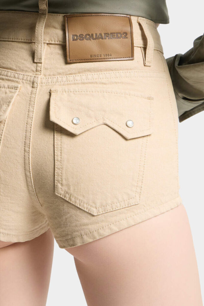 Oxford Denim High Waist Hot Pants Oxford Denim High Waist Hot Pants