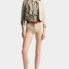Oxford Denim High Waist Hot Pants Oxford Denim High Waist Hot Pants