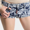 Rebel Hibiscus Dark Flower Wash Shorts Rebel Hibiscus Dark Flower Wash Shorts