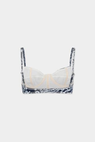 Rebel Hibiscus Dark Flower Wash Tiki Bra Rebel Hibiscus Dark Flower Wash Tiki Bra