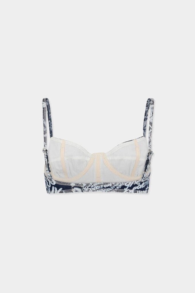 Rebel Hibiscus Dark Flower Wash Tiki Bra Rebel Hibiscus Dark Flower Wash Tiki Bra