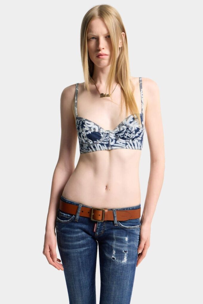 Rebel Hibiscus Dark Flower Wash Tiki Bra Rebel Hibiscus Dark Flower Wash Tiki Bra