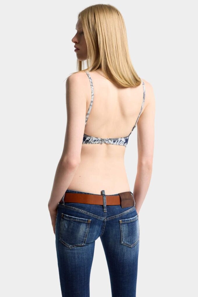 Rebel Hibiscus Dark Flower Wash Tiki Bra Rebel Hibiscus Dark Flower Wash Tiki Bra