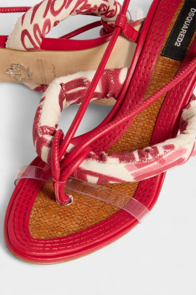 Rebel Hibiscus Heeled Sandals Rebel Hibiscus Heeled Sandals