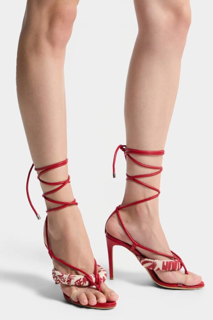 Rebel Hibiscus Heeled Sandals Rebel Hibiscus Heeled Sandals