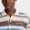 Striped Long Sleeves Knit Polo Striped Long Sleeves Knit Polo