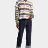 Striped Long Sleeves Knit Polo Striped Long Sleeves Knit Polo