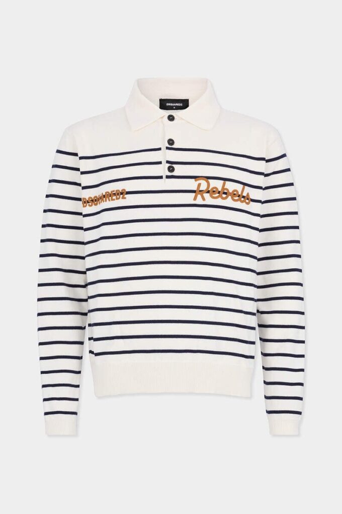Striped Long Sleeves Polo Striped Long Sleeves Polo