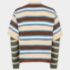 Striped Long Sleeves Knit Polo Striped Long Sleeves Knit Polo