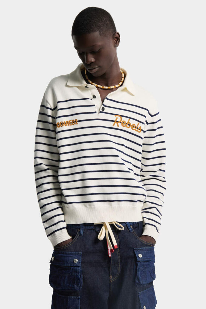 Striped Long Sleeves Polo Striped Long Sleeves Polo