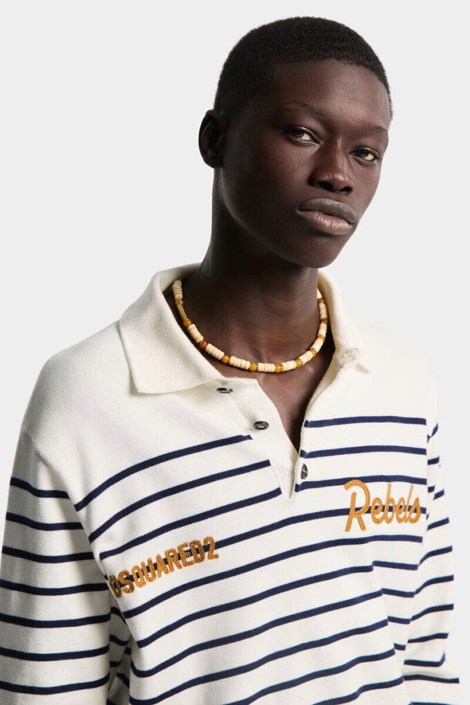Striped Long Sleeves Polo Striped Long Sleeves Polo