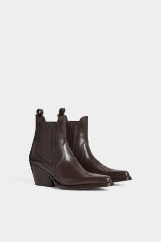 Western Dd Heeled Ankle Boots Western Dd Heeled Ankle Boots