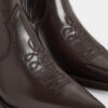Western Dd Heeled Ankle Boots